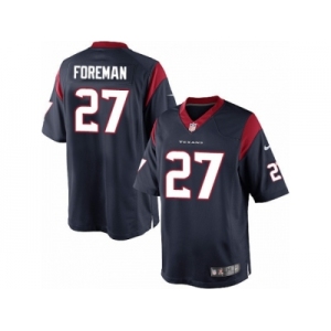 Youth Nike Houston Texans #27 D'Onta Foreman Limited Navy Blue Team Color NFL Jersey