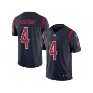 Youth Nike Houston Texans #4 Deshaun Watson Limited Navy Blue Rush NFL Jersey