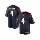 Youth Nike Houston Texans #4 Deshaun Watson Limited Navy Blue Team Color NFL Jersey