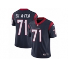 Youth Nike Houston Texans #71 Xavier Su'a-Filo Vapor Untouchable Limited Navy Blue Team Color NFL Jersey