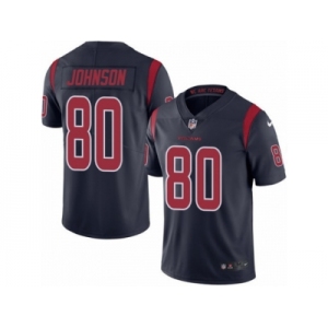 Youth Nike Houston Texans #80 Andre Johnson Limited Navy Blue Rush NFL Jersey