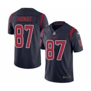 Youth Nike Houston Texans #87 Demaryius Thomas Limited Navy Blue Rush Vapor Untouchable NFL Jersey