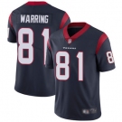 Youth Texans #81 Kahale Warring Navy Blue Team Color Stitched Football Vapor Untouchable Limited Jersey