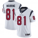 Youth Texans #81 Kahale Warring White Stitched Football Vapor Untouchable Limited Jersey