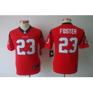 nike youth nfl jerseys houston texans #23 foster red[nike limited]