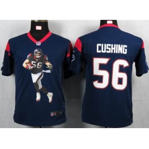 nike youth nfl jerseys houston texans #56 cushing blue[portrait fashion]