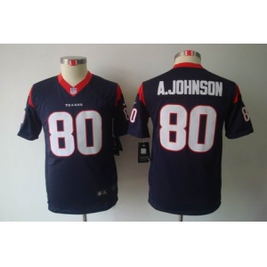 nike youth nfl jerseys houston texans #80 a.johnson blue[nike limited]