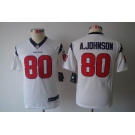 nike youth nfl jerseys houston texans #80 a.johnson white[nike limited]