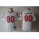 nike youth nfl jerseys houston texans #80 a.johnson white[nike]