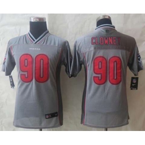 nike youth nfl jerseys houston texans #90 clowney grey[Elite vapor][clowney]