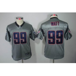 nike youth nfl jerseys houston texans #99 watt grey[Elite shadow]