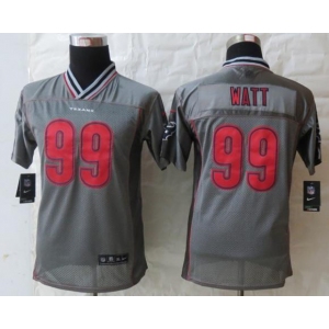 nike youth nfl jerseys houston texans #99 watt grey[nike vapor]