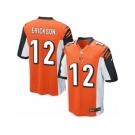 Men Nike Cincinnati Bengals #12 Alex Erickson Game Orange Alternate NFL Jersey