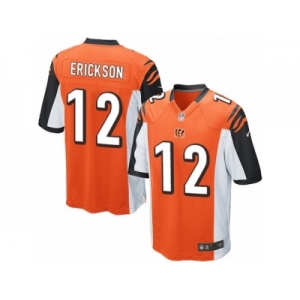 Men Nike Cincinnati Bengals #12 Alex Erickson Game Orange Alternate NFL Jersey