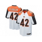 Men Nike Cincinnati Bengals #42 Clayton Fejedelem Game White NFL Jersey