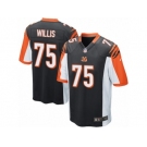 Men Nike Cincinnati Bengals #75 Jordan Willis Game Black Team Color NFL Jersey