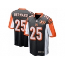 Men's Cincinnati Bengals #25 Giovani Bernard Nike Black 50th Anniversary Patch Game Jersey