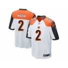 Men's Nike Cincinnati Bengals #2 Mike Nugent Game White NFL Jersey