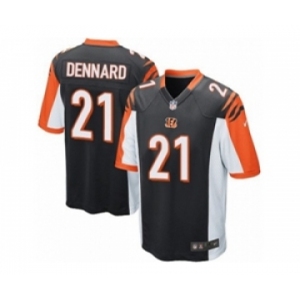 Men's Nike Cincinnati Bengals #21 Darqueze Dennard Game Black Team Color NFL Jersey