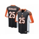 Men's Nike Cincinnati Bengals #25 Giovani Bernard Game Black Team Color NFL Jersey