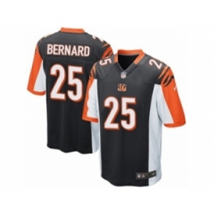 Men's Nike Cincinnati Bengals #25 Giovani Bernard Game Black Team Color NFL Jersey