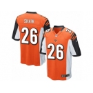 Men's Nike Cincinnati Bengals #26 Josh Shaw Game Orange Alternate NFL Jersey