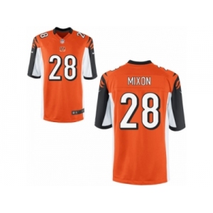 Men's Nike Cincinnati Bengals #28 Joe Mixon Game Orange Alternate NFL Jersey