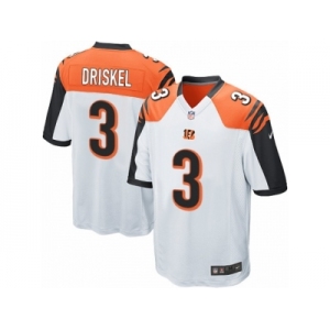 Men's Nike Cincinnati Bengals #3 Jeff Driskel Game White NFL Jersey