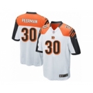 Men's Nike Cincinnati Bengals #30 Cedric Peerman Game White NFL Jersey