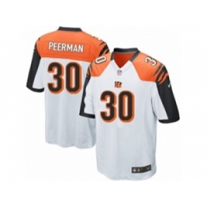Men's Nike Cincinnati Bengals #30 Cedric Peerman Game White NFL Jersey