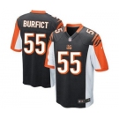 Men's Nike Cincinnati Bengals #55 Vontaze Burfict Game Black Team Color NFL Jersey