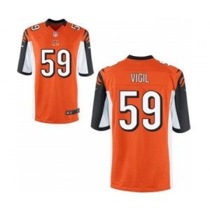 Men's Nike Cincinnati Bengals #59 Nick Vigil Game Orange Alternate NFL Jersey