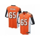 Men's Nike Cincinnati Bengals #65 Clint Boling Game Orange Alternate NFL Jersey