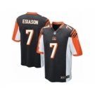 Men's Nike Cincinnati Bengals #7 Boomer Esiason Game Black Team Color NFL Jersey