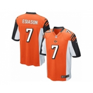 Men's Nike Cincinnati Bengals #7 Boomer Esiason Game Orange Alternate NFL Jersey