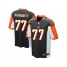 Men's Nike Cincinnati Bengals #77 Andrew Whitworth Game Black Team Color NFL Jersey