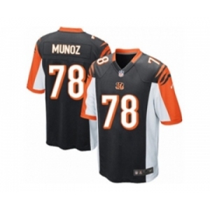 Men's Nike Cincinnati Bengals #78 Anthony Munoz Game Black Team Color NFL Jersey