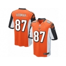 Men's Nike Cincinnati Bengals #87 C.J. Uzomah Game Orange Alternate NFL Jersey