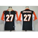 nike nfl jerseys cincinnati bengals #27 kirkpatrick black[game]