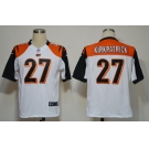 nike nfl jerseys cincinnati bengals #27 kirkpatrick white[game]