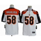 nike nfl jerseys cincinnati bengals #58 maualuga white[game]