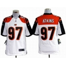 nike nfl jerseys cincinnati bengals #97 atkins white[game]