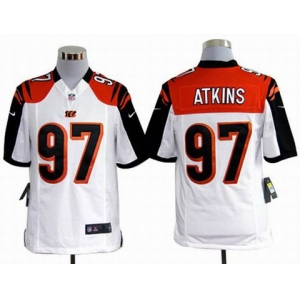 nike nfl jerseys cincinnati bengals #97 atkins white[game]