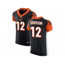 Men Nike Cincinnati Bengals #12 Alex Erickson Black Team Color Vapor Untouchable Elite Player NFL Jersey