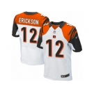 Men Nike Cincinnati Bengals #12 Alex Erickson Elite White NFL Jersey