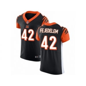 Men Nike Cincinnati Bengals #42 Clayton Fejedelem Black Team Color Vapor Untouchable Elite Player NFL Jersey