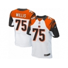 Men Nike Cincinnati Bengals #75 Jordan Willis Elite White NFL Jersey