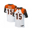 Men's Nike Cincinnati Bengals #15 John Ross Elite White NFL Jersey