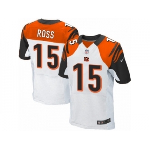 Men's Nike Cincinnati Bengals #15 John Ross Elite White NFL Jersey