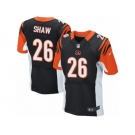 Men's Nike Cincinnati Bengals #26 Josh Shaw Elite Black Team Color NFL Jersey